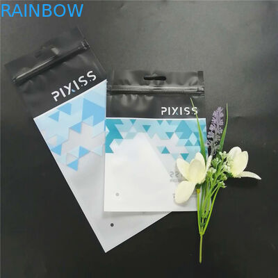 衣類のためのジッパーと黒いポリ袋の注文の印刷された包装用具等を構成するため