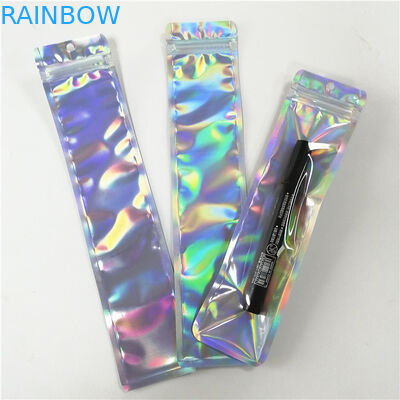 ジッパーが付いている習慣によって印刷されるプラスチック ホログラムの書類封筒のための用具のペンの包装を構成するため