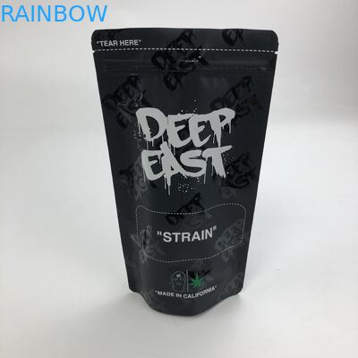 明確な窓袋が付いている袋の上のZiplockの立場とのマットの注文の印刷された黒いアルミ ホイル250g 1kg 12oz