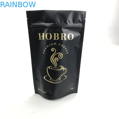 コーヒー豆袋の包装の上のジップ ロック式の袋の立場とのマットの注文の印刷された黒いアルミ ホイル250g 1kg