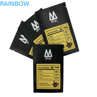 3人の側面のシーリング袋のキャンデーのコーヒー豆のポリ袋の印刷のための平らな袋の食品包装袋