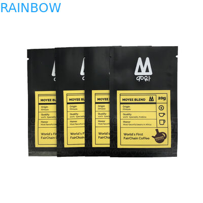 3人の側面のシーリング袋のキャンデーのコーヒー豆のポリ袋の印刷のための平らな袋の食品包装袋