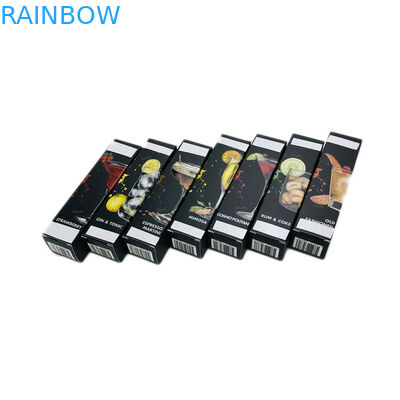 香水/CBDオイルの包装のための黒い無光沢の紫外線印刷の注文の紙箱