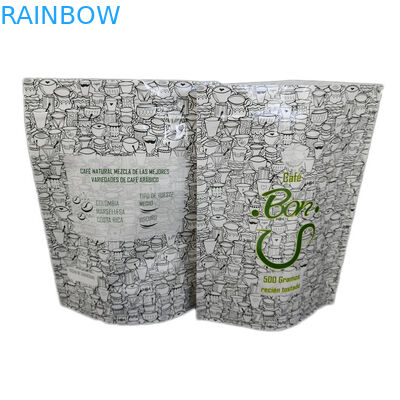 光沢のある終わりの習慣500gはコーヒー/クッキーの包装のための袋のジッパー袋の上に立つ