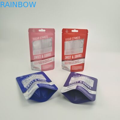 カスタマイズされた3.5g 7gの子供の証拠の磨き粉のクッキーのRuntzのジャングルの男の子袋は二重ジッパーとのDoypackの上に立つ