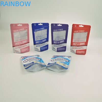 カスタマイズされた3.5g 7gの子供の証拠の磨き粉のクッキーのRuntzのジャングルの男の子袋は二重ジッパーとのDoypackの上に立つ