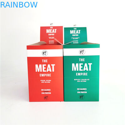 オフセット印刷はビーフのBiltongのための紙箱を切取る