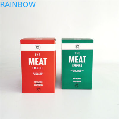 オフセット印刷はビーフのBiltongのための紙箱を切取る