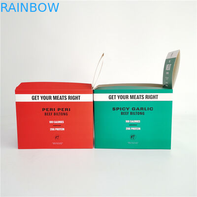 オフセット印刷はビーフのBiltongのための紙箱を切取る