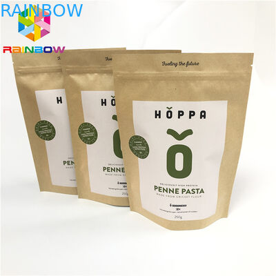 ブラウン クラフト紙CMYK VMPETのZiplockは袋を立てる