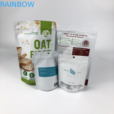 小型量のデジタル印刷の袋のクッキーの軽食のけいれん的なビーフの包装は明確な窓が付いているジッパー袋を立てる