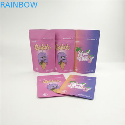 カスタマイズされた柔らかいタッチの臭いは麻のインド大麻のクッキーの子供抵抗力があるDoypackのための袋の上に3.5g 7gを立つ検査する