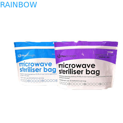 BPAのプラスチック ベビーフードの貯蔵の袋袋の母乳で育てるニップルの滅菌装置袋の上の自由な高水準の生殖不能の立場