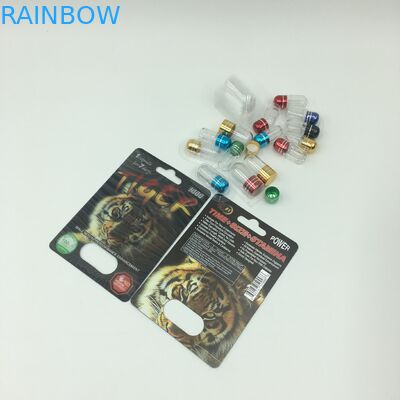 CMYK 350g 3Dのまめカードを包む性力のカプセル