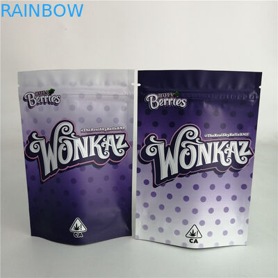 カスタマイズされた3.5gクッキーのナットの雑草はジッパーの袋プラスチック キャンデー袋7g 18g 24gの上に立つ