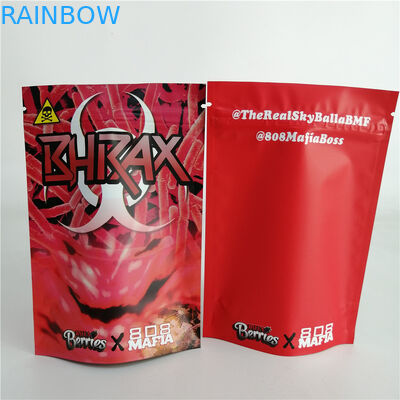 カスタマイズされた3.5gクッキーのナットの雑草はジッパーの袋プラスチック キャンデー袋7g 18g 24gの上に立つ