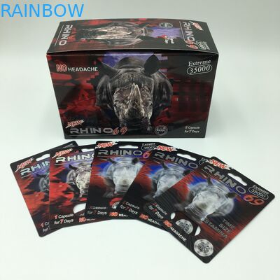 丸薬カプセル ポリ塩化ビニール60*80cmのサイ69の3D包装カード