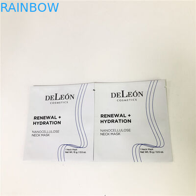 平らで白いマスク袋のCustomzedの化粧品のサンプル小さい磨き粉のサンプル クリーム色の包装袋