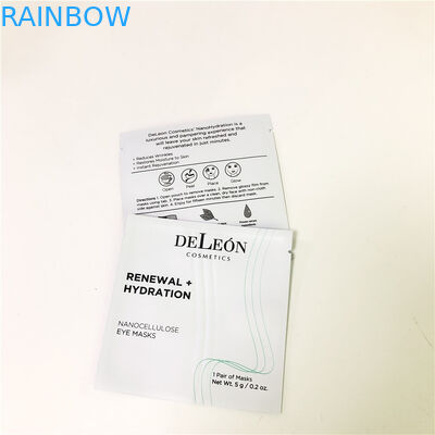 平らで白いマスク袋のCustomzedの化粧品のサンプル小さい磨き粉のサンプル クリーム色の包装袋