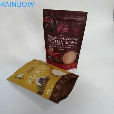 120ミクロンは無光沢蛋白質を粉にするマイラーのジッパーの袋を立てる