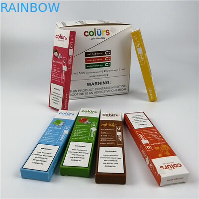 VapeはCmykのホログラムの紙カードを水ぶくれが生じる箱の熱い押にペンで書く