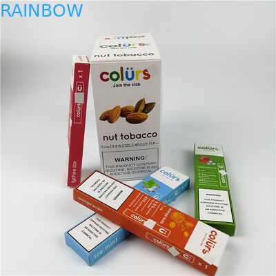 VapeはCmykのホログラムの紙カードを水ぶくれが生じる箱の熱い押にペンで書く