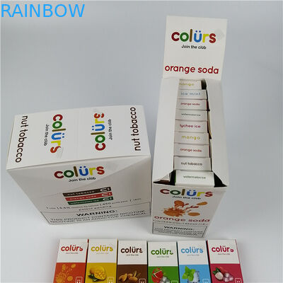 VapeはCmykのホログラムの紙カードを水ぶくれが生じる箱の熱い押にペンで書く