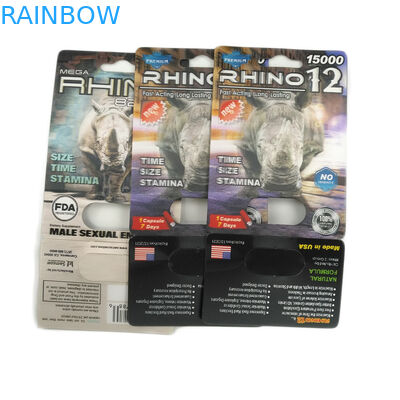 堅いRoxの男性の強化の丸薬サイ69のまめ3dカード ディスプレイ・ケース