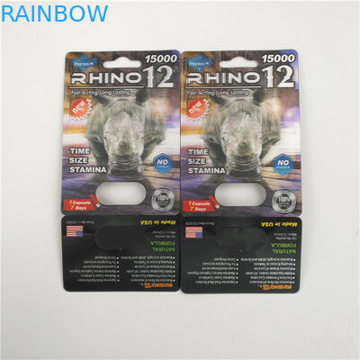 堅いRoxの男性の強化の丸薬サイ69のまめ3dカード ディスプレイ・ケース