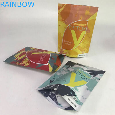 Resealable光沢のある表面MOPP VMPETマイラーは袋を立てる