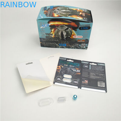 9x12cmの男性の強化の丸薬サイ150K 3Dのまめカード