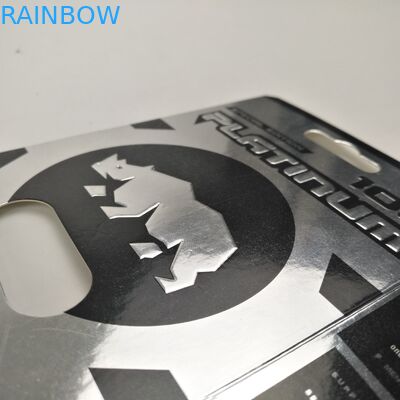 光沢のある表面の9x12cmのサイのカプセルのまめの紙カード