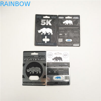 光沢のある表面の9x12cmのサイのカプセルのまめの紙カード