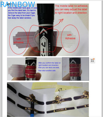 CMYK色70micの金ぱく押しの収縮の袖のラベル