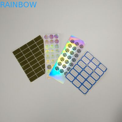 VMPET 60x60MMびんのためのレーザー光線写真フィルムのラベル20ミクロンの