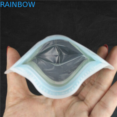 スペシャルはびんの形の磨き粉の上のロゴの食品等級ジュースのミルク ゼリーの液体立場の印刷を形づけた