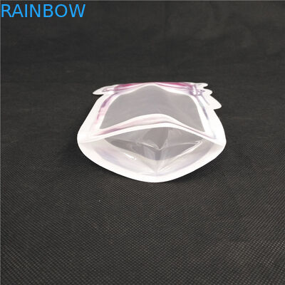 スペシャルはびんの形の磨き粉の上のロゴの食品等級ジュースのミルク ゼリーの液体立場の印刷を形づけた