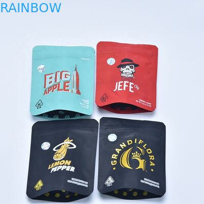 ジップ ロック式の臭いの証拠のクッキー マイラーを包んでいる注文の印刷の雑草3.5グラムはChildproofジップ ロック式袋を袋に入れる