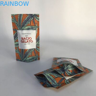 Cannabsisの包装袋の上の注文の受け入れられたマットのアルミ ホイルの立場