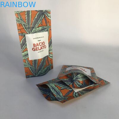 Cannabsisの包装袋の上の注文の受け入れられたマットのアルミ ホイルの立場