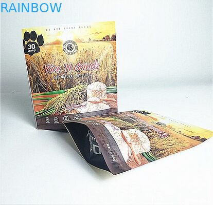 ジッパーが付いているアルミ ホイルの包装袋の上のカスタマイズされた無光沢アルミニウム立場