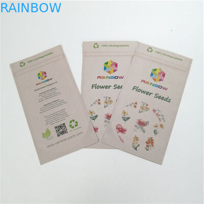 生物分解性の咀嚼のゴムは1oz 1/2ozの雑草の包装のためのクラフト紙Pla袋をカスタマイズした