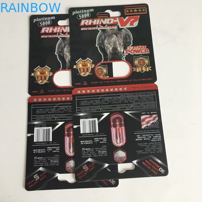 カスタマイズされた4色のマグナムびんの丸薬カプセルの包装のための紙箱を紙カード