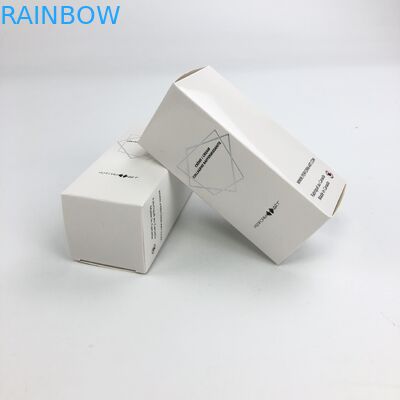 化粧品のサンプル食糧まつげの紙箱の包装のための350g白いボール紙が付いているマットの卸し売り注文の熱い押すフィルム