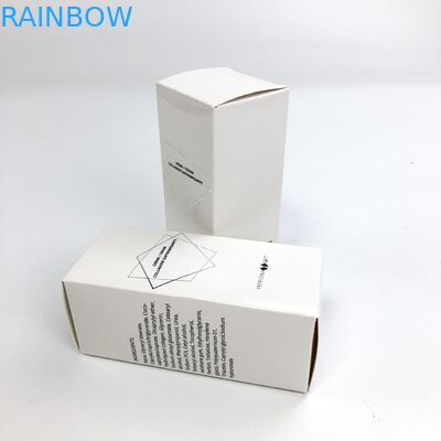 化粧品のサンプル食糧まつげの紙箱の包装のための350g白いボール紙が付いているマットの卸し売り注文の熱い押すフィルム