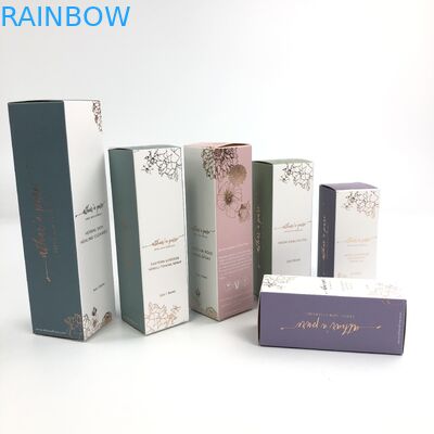 化粧品のサンプル アルガン オイルの紙箱の包装のための400g厚さの白いボール紙が付いているマットの注文の光沢のある紫外線フィルム