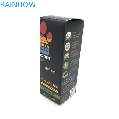 薬Sparyのための400g厚さの白いボール紙が付いている注文の光沢のあるフィルムは宝石類の紙箱の包装をびん詰めにする