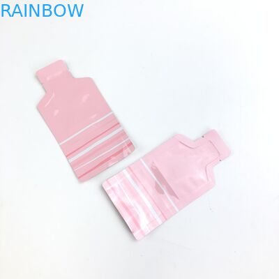 OEMの乾燥したフルーツのくだらない包装の袋のための透明な窓とResealable注文のピンクのロゴのサイズ