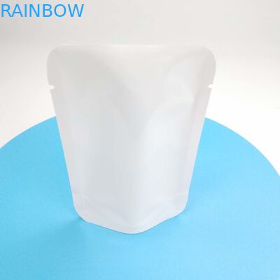 注文のResealableヒート シールはジッパーDoypack袋の花の種の白いPE NY物質的な包装袋の上の袋の立場を封じ直さない