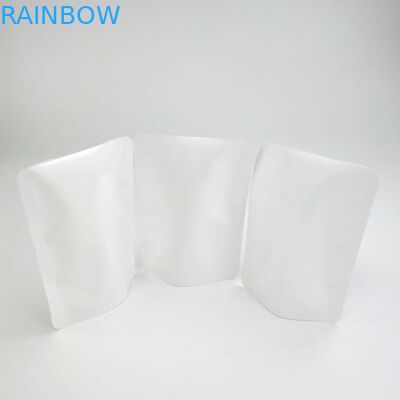 注文のResealableヒート シールはジッパーDoypack袋の花の種の白いPE NY物質的な包装袋の上の袋の立場を封じ直さない